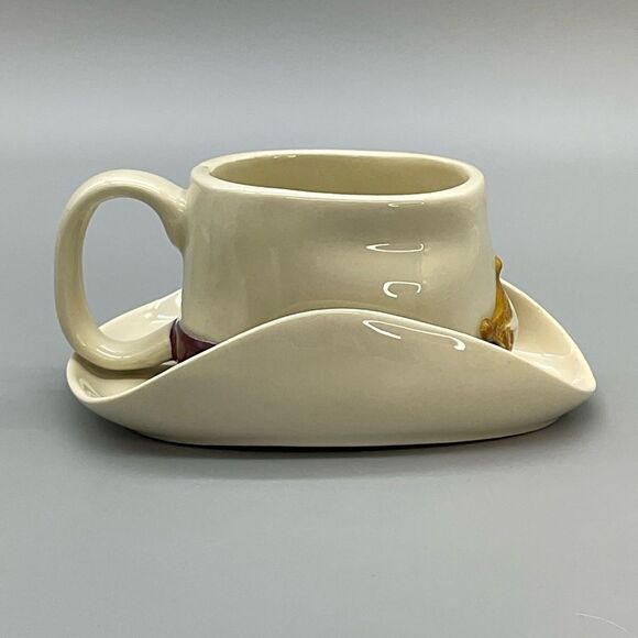 Vintage Avon Wild West Cowboy Hat Sheriff Ceramic Coffee Tea Mug - Picture 4 of 10